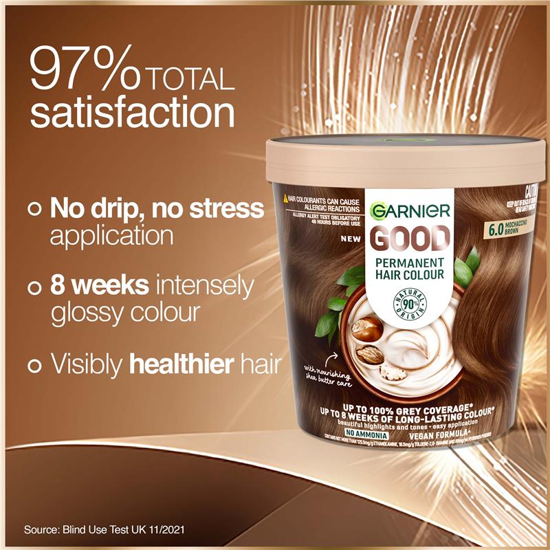 Load image into Gallery viewer, Garnier Good Hair Colour 6.0 Mochaccino Brown
