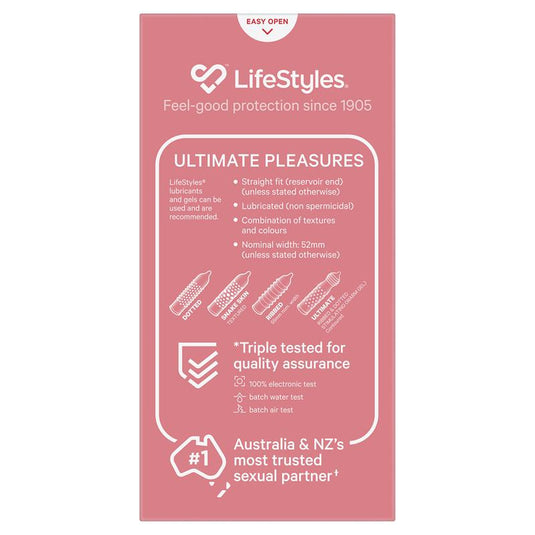 Lifestyles Ultimate Pleasures Condoms 10 Pack