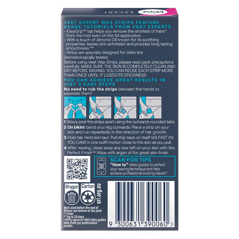 Load image into Gallery viewer, Veet Expert Cold Wax Strips Bikini 16 Pack
