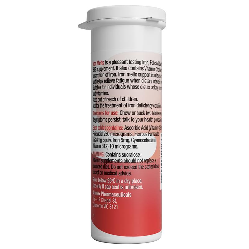 Load image into Gallery viewer, Iron Melts 50 Chewable Tablets
