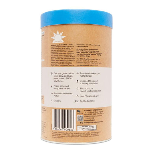 Amazonia RAW Slim & Tone Protein Vanilla & Cinnamon 1kg