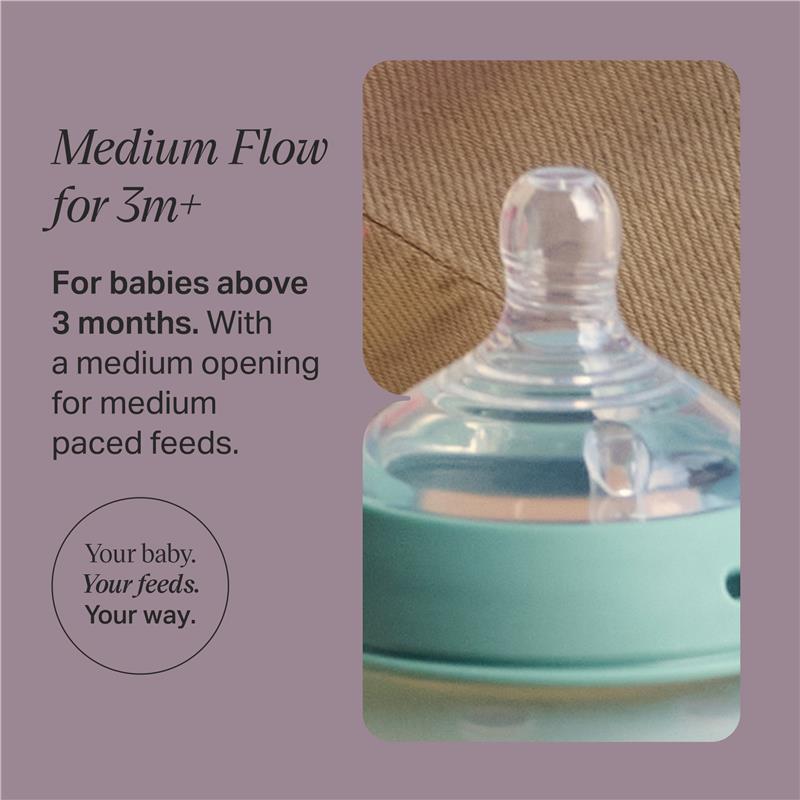 Load image into Gallery viewer, Tommee Tippee Natural Start Medium Flow Teats 2 Pack
