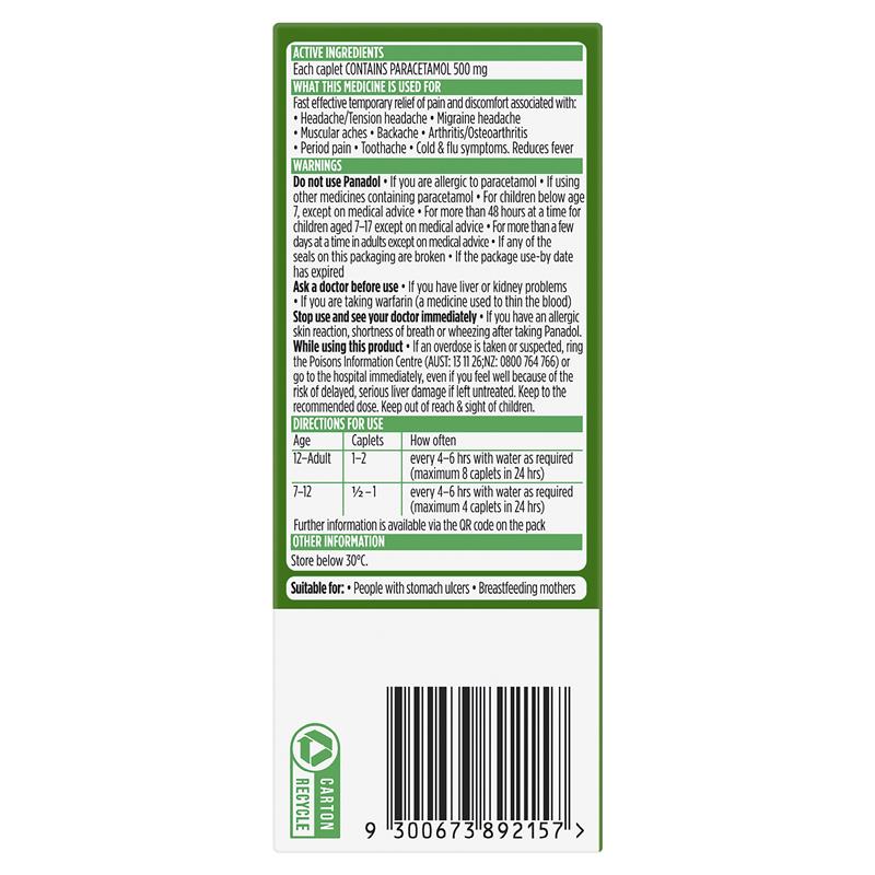 Load image into Gallery viewer, Panadol Optizorb Paracetamol Pain Relief 48 Caplets
