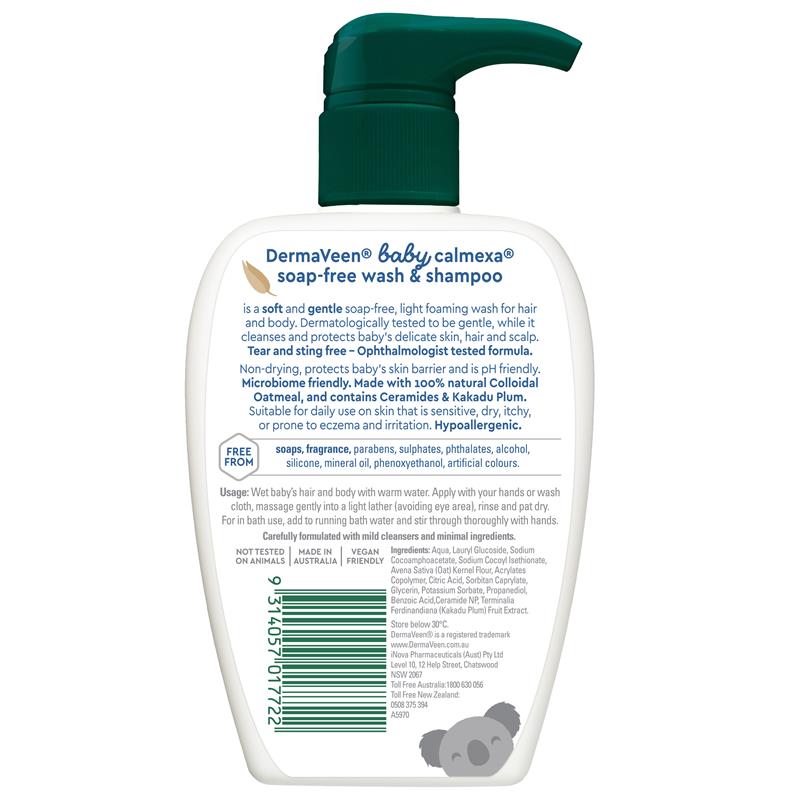 Load image into Gallery viewer, DermaVeen Baby Calmexa Soap-Free Wash &amp; Shampoo 250ml
