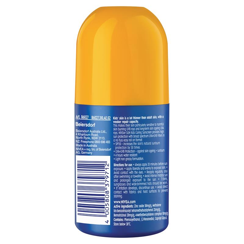 Load image into Gallery viewer, NIVEA Sun Kids Protect &amp; Play SPF50 Sunscreen Roll On 65ml
