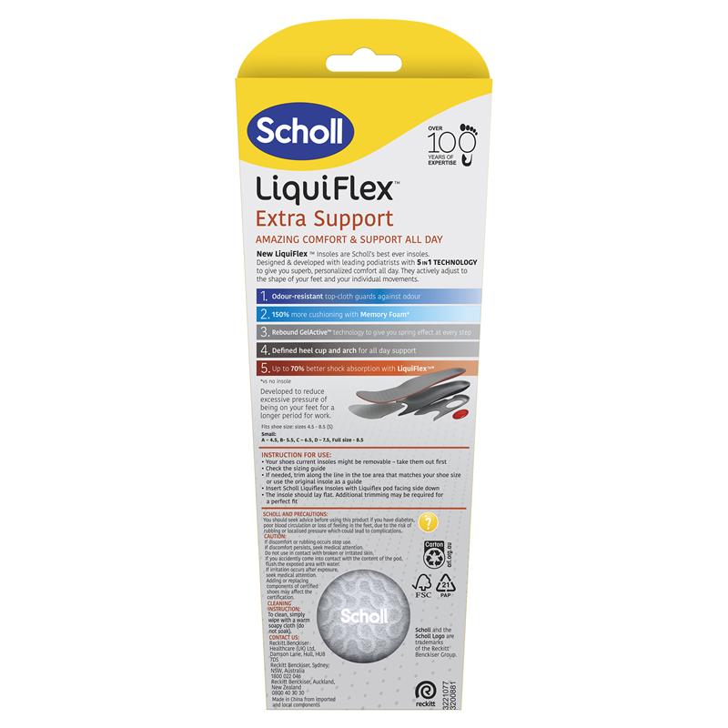 Load image into Gallery viewer, Scholl LiquiFlex Extra Support Insole Small
