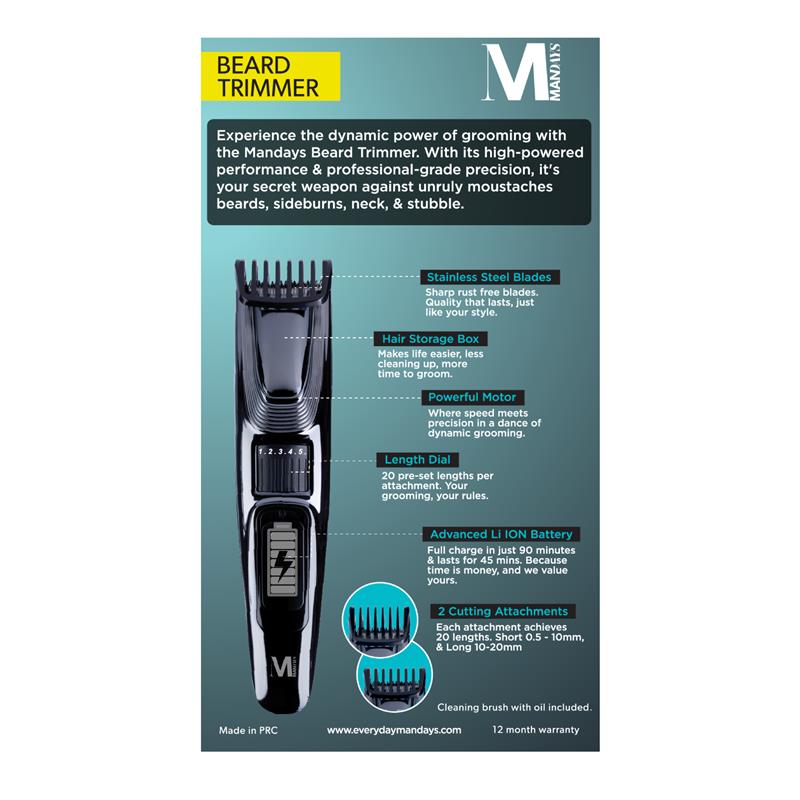 Load image into Gallery viewer, Mandays Beard Trimmer
