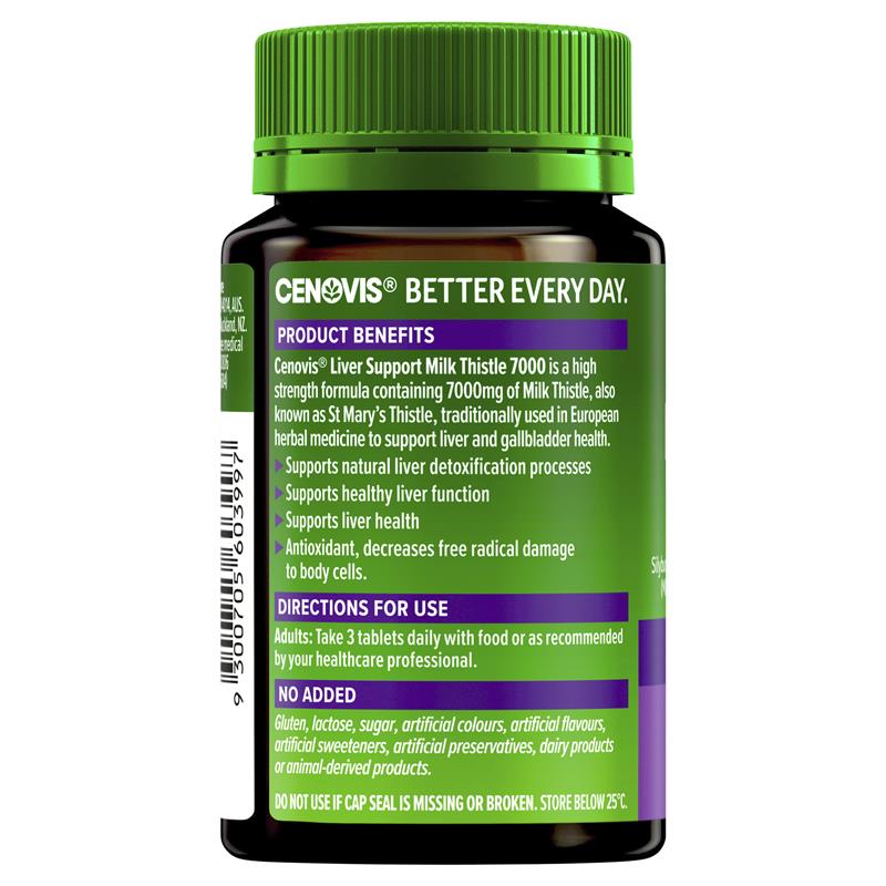 Load image into Gallery viewer, Cenovis Liver Support Milk Thistle 7000mg 75 Tablets

