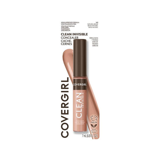 Covergirl Clean Invisible Concealer 140 Natural Beige 7ml