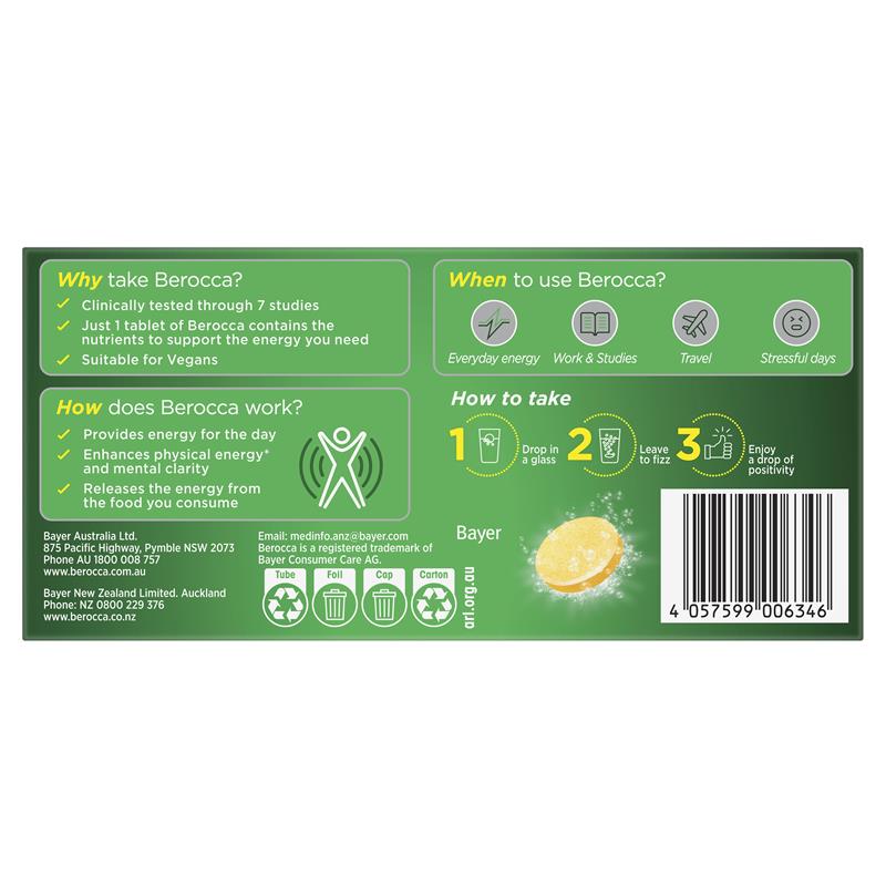 Load image into Gallery viewer, Berocca Energy Orange 30 Effervescent Tablets
