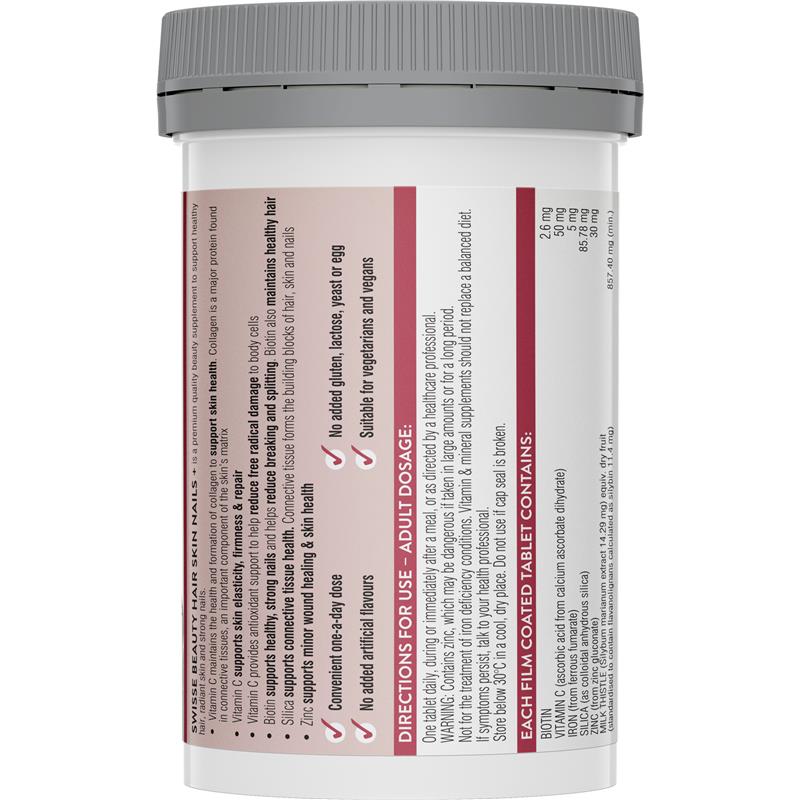 Load image into Gallery viewer, Swisse Beauty Hair Skin Nails+ 100 Tablets
