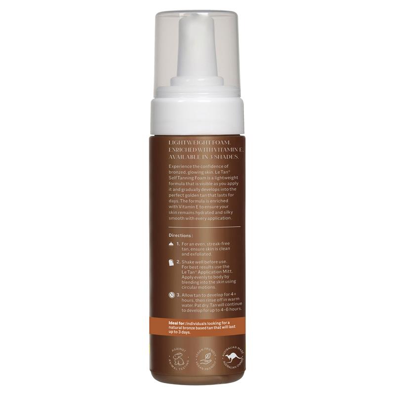 Load image into Gallery viewer, Le Tan Classic Tan Self Tanning Foam Medium Dark 180ml
