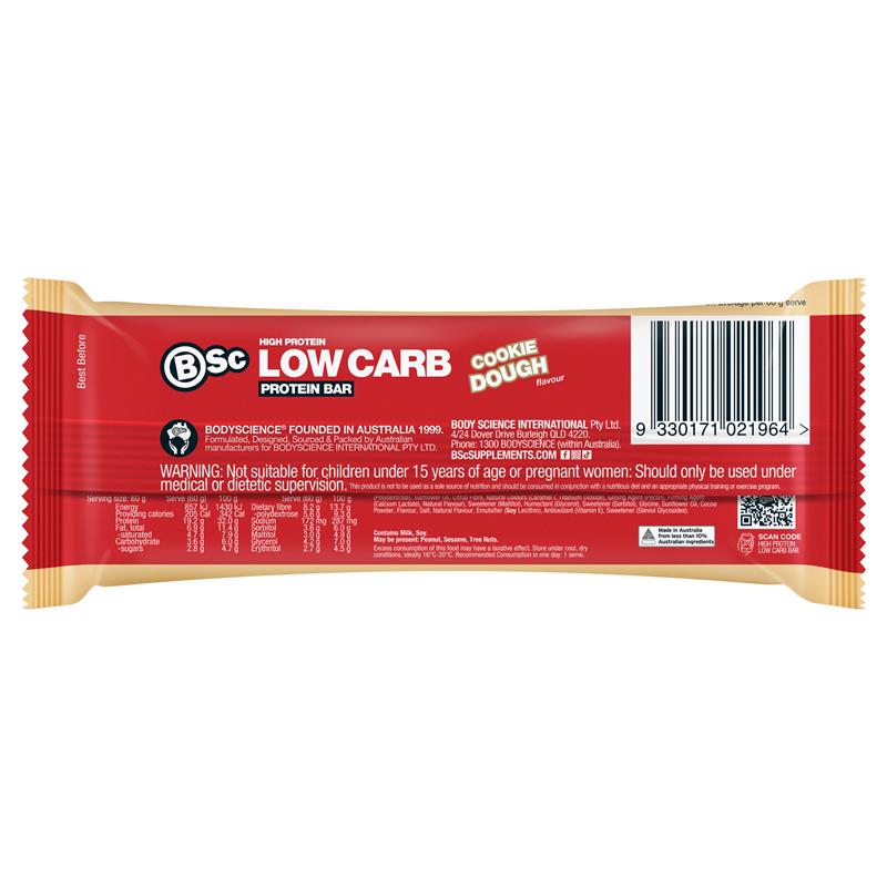 Load image into Gallery viewer, BSc High Protein Low Carb Bar Cookie Dough 60g
