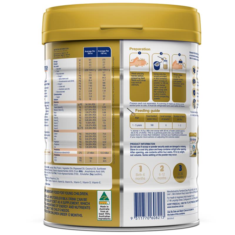 Load image into Gallery viewer, Biostime SN-2 BIO PLUS HPO Toddler Milk Drink Stage 3 800g
