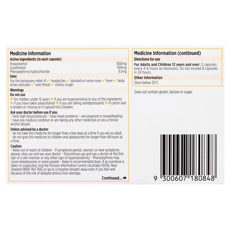 Load image into Gallery viewer, Codral Cold &amp; Flu + Mucus Cough 24 Capsules
