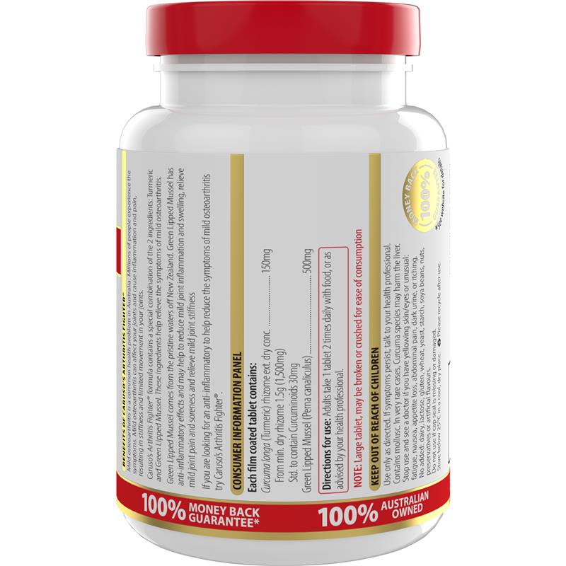 Load image into Gallery viewer, Carusos Arthritis Fighter 100 Tablets

