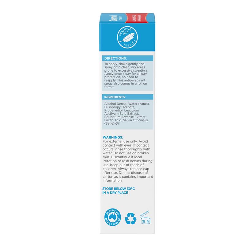 Load image into Gallery viewer, Dermal Therapy Sweat Control Spray 60ml
