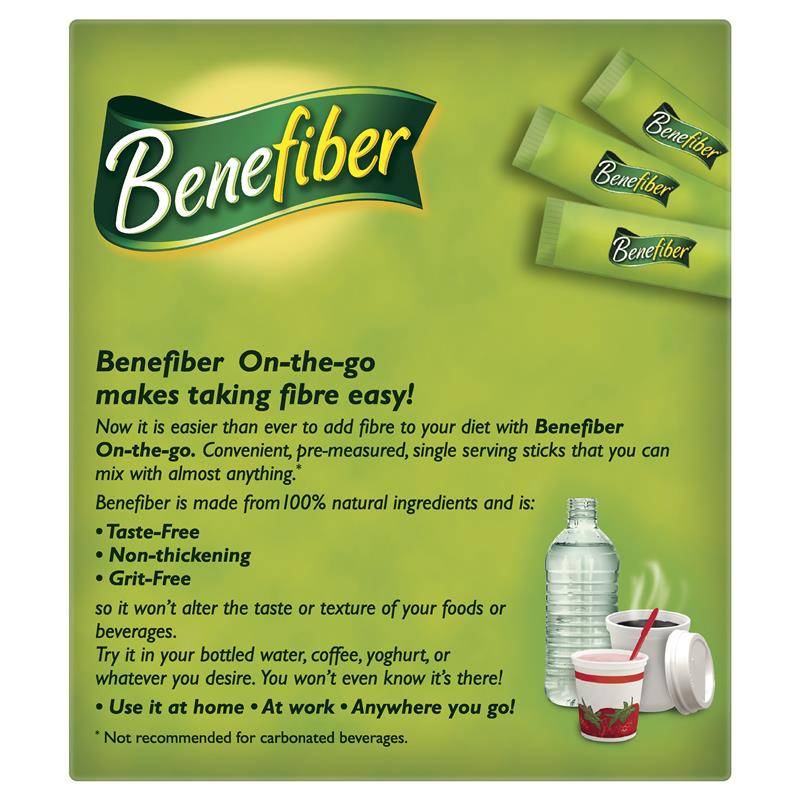 Load image into Gallery viewer, Benefiber Natural Fibre Supplement On-the-Go Stick 28 Pack
