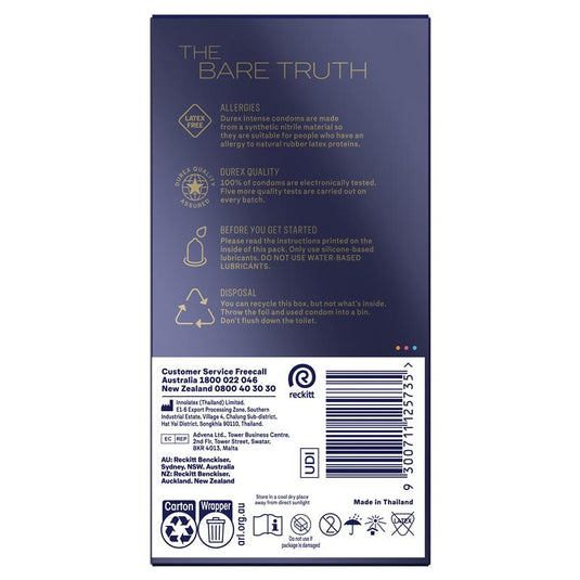 Durex Intense XL Condom 10 Pack