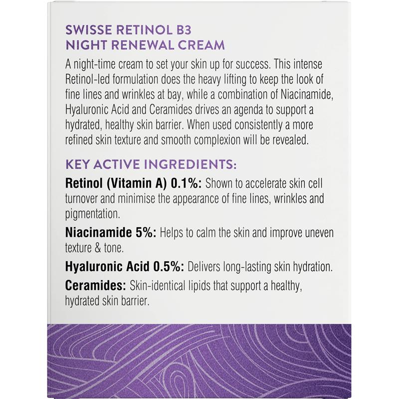 Load image into Gallery viewer, Swisse Skincare Retinol B3 Night Renewal Cream 50g
