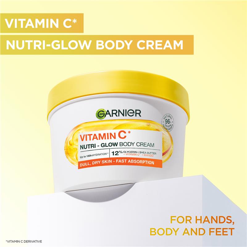Load image into Gallery viewer, Garnier Body Vitamin C Nutri-Glow Body Cream 380ml
