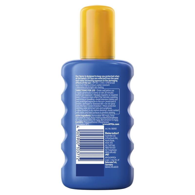 Load image into Gallery viewer, NIVEA Sun Ultra Beach SPF50+ Sunscreen Spray 200ml
