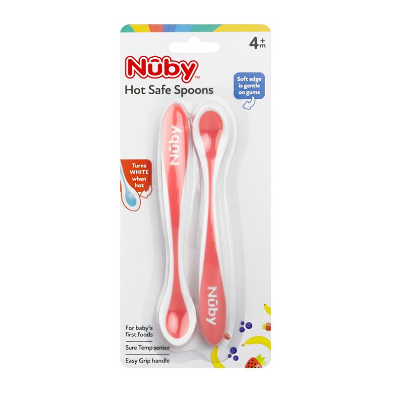 Load image into Gallery viewer, Nuby Hot Safe Spoons 2 Pack
