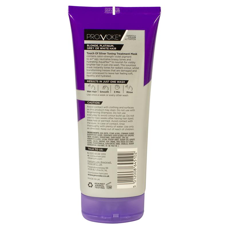 Load image into Gallery viewer, Provoke Touch Of Silver Toning Treatment Mask 200ml
