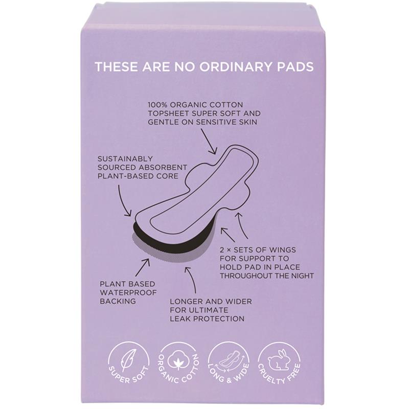 Load image into Gallery viewer, TOM Organic Overnight Pads 8 Pack
