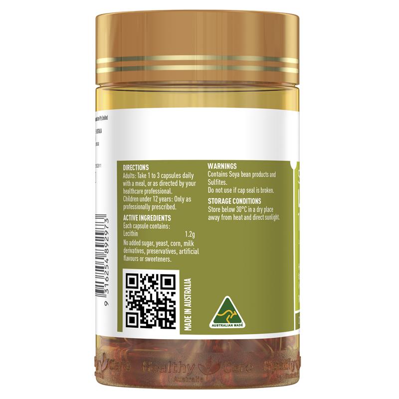 Load image into Gallery viewer, Healthy Care Super Lecithin 1200mg 100 Capsules
