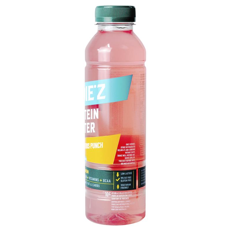 Load image into Gallery viewer, Bodiez Protein Water Citrus Punch 500ml 4 Pack
