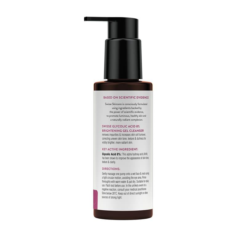 Load image into Gallery viewer, Swisse Skincare Glycolic Acid 8% Brightening Gel Cleanser 120ml
