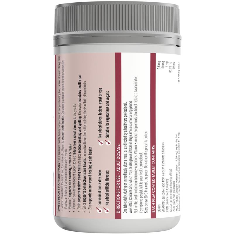 Load image into Gallery viewer, Swisse Beauty Hair Skin Nails+ 180 Tablets Exclusive Size

