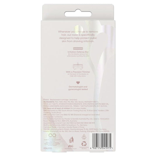 Gillette Venus For Pubic Hair & Skin Razor Handle + 2 Blades