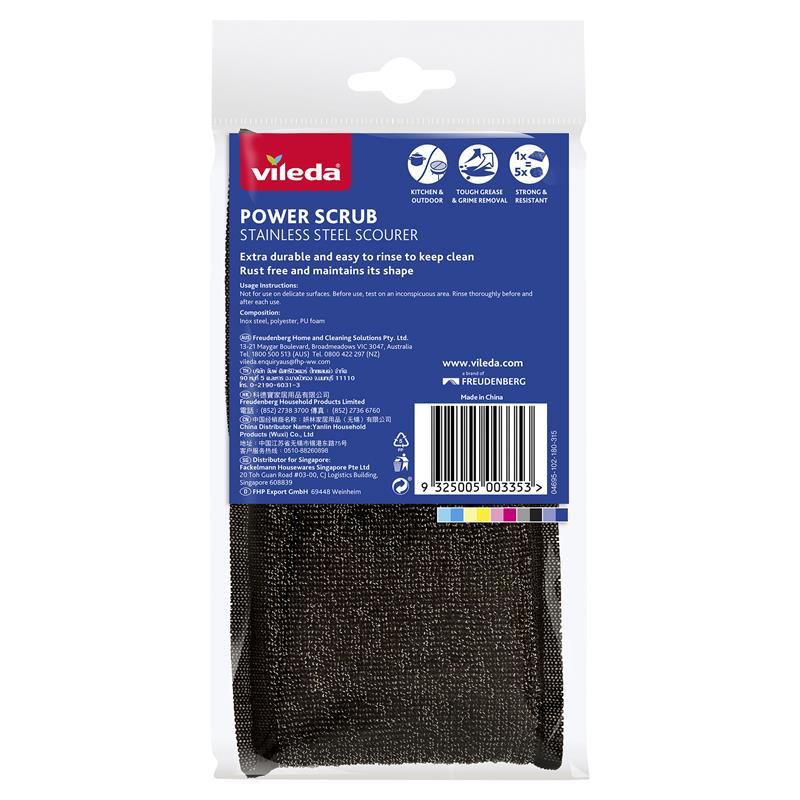 Load image into Gallery viewer, Vileda Power Scrub Scourer 2 Pack

