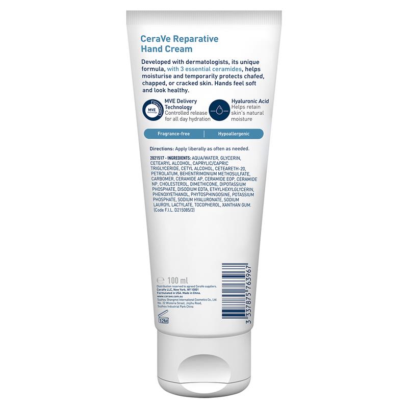 Load image into Gallery viewer, Cerave Reparative Hand Cream 100ml
