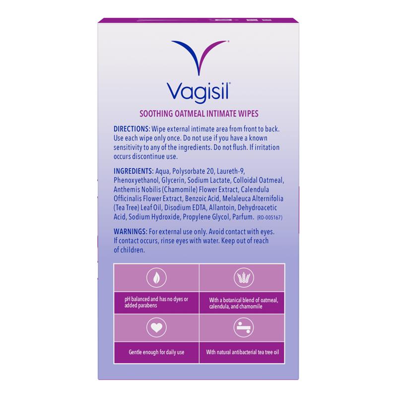 Load image into Gallery viewer, Vagisil Soothing Oatmeal Wipes 12pk
