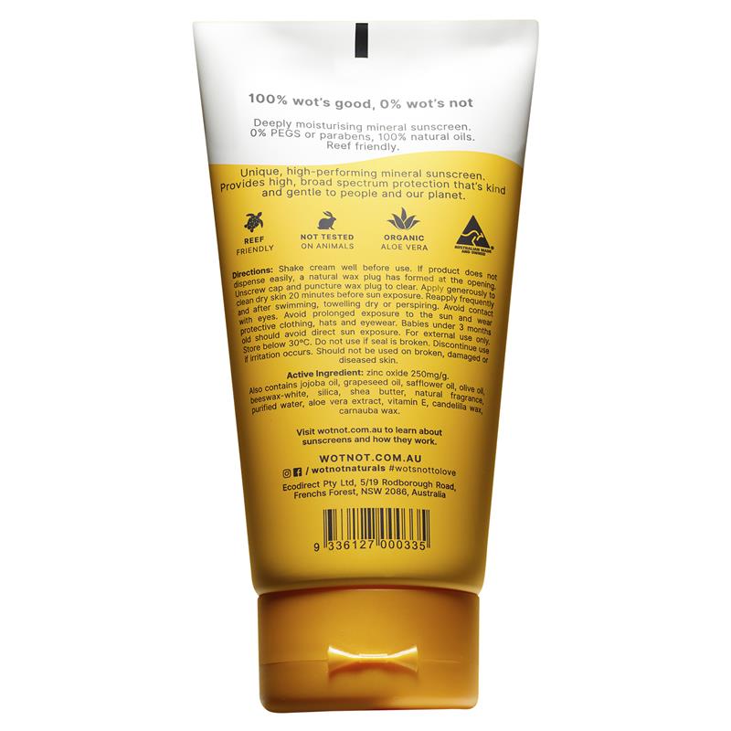 Load image into Gallery viewer, Wotnot SPF 30 Natural Zinc Sunscreen 150g
