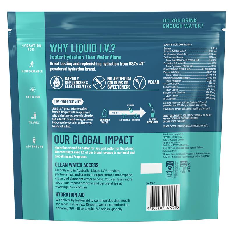 Load image into Gallery viewer, Liquid IV Hydration Passionfruit 24 Sachets
