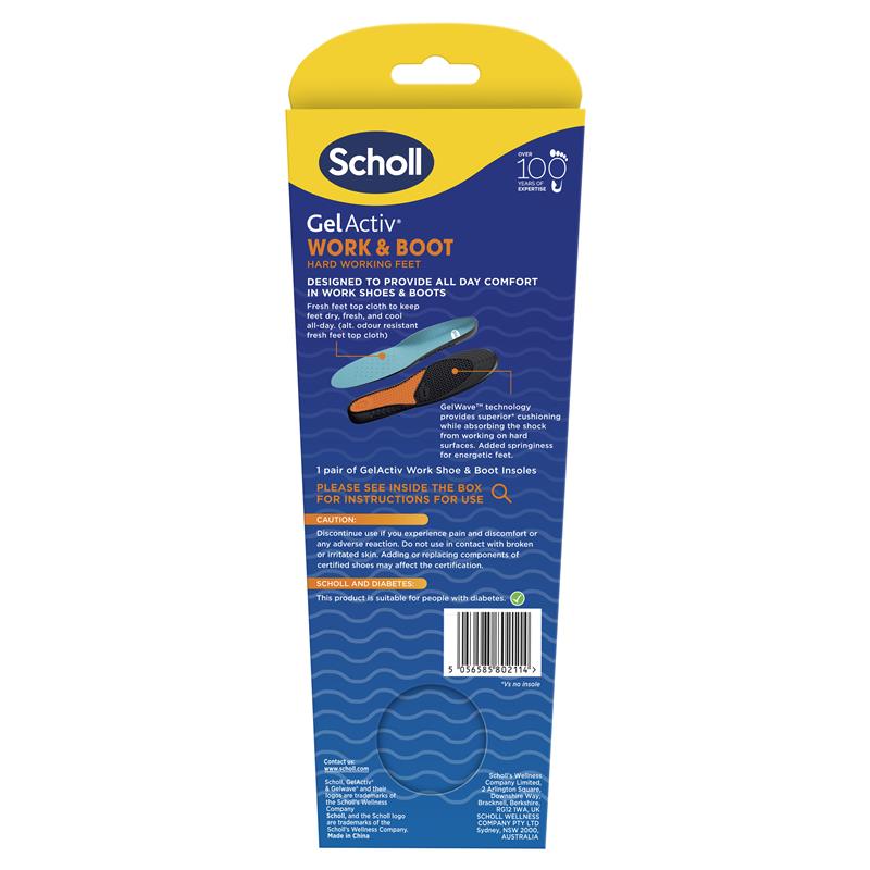 Load image into Gallery viewer, Scholl Gel Activ Insole Work &amp; Boot Small
