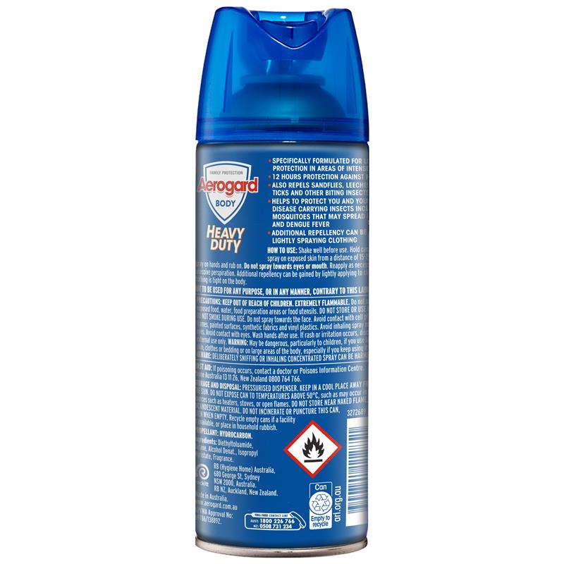 Load image into Gallery viewer, Aerogard Heavy Duty 40% Deet 300g Aerosol
