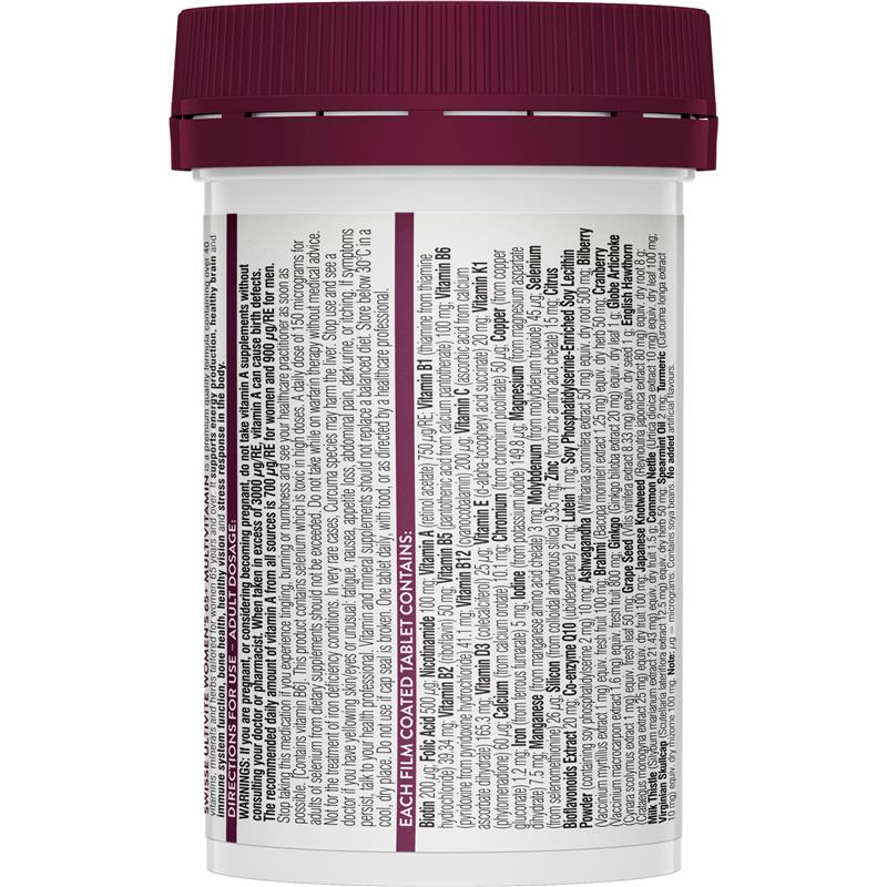 Load image into Gallery viewer, Swisse Womens Multivitamin 65+ 60 Tablets
