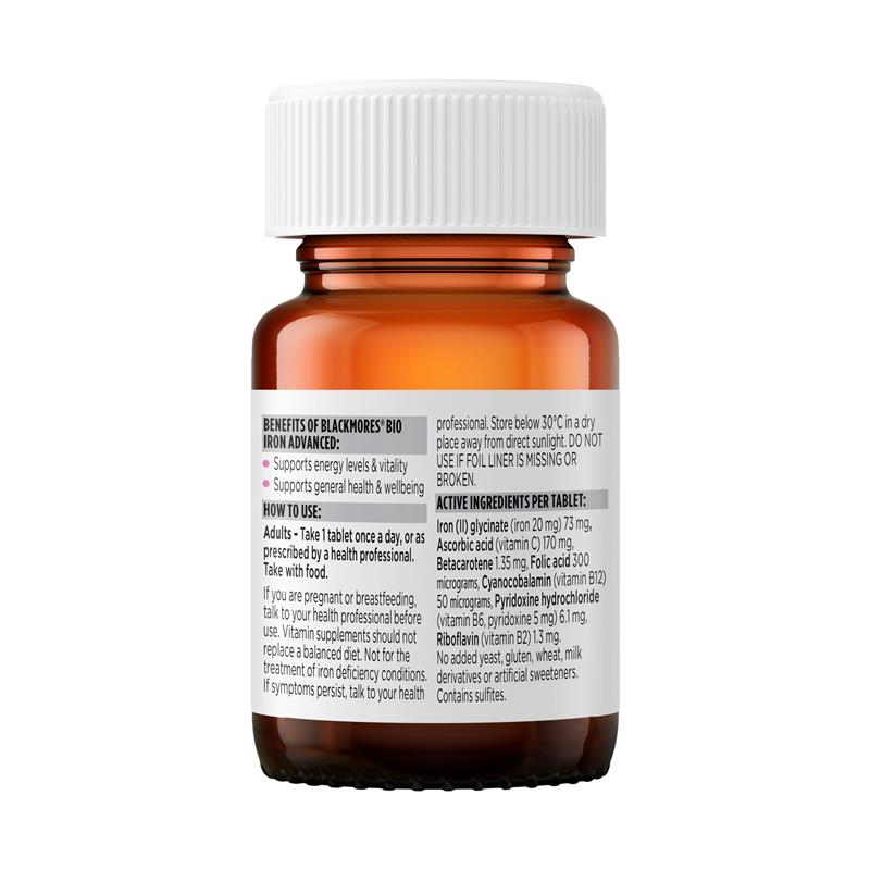 Load image into Gallery viewer, Blackmores Bio Iron Advanced 30 Tablets
