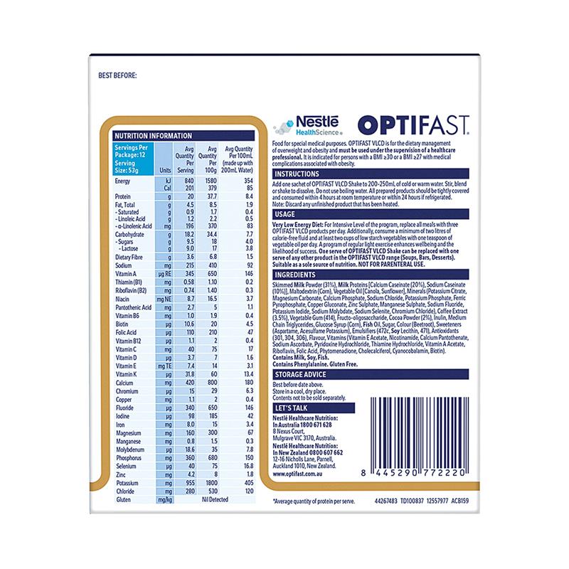 Load image into Gallery viewer, Optifast VLCD Shake Mocha 12 x 53g
