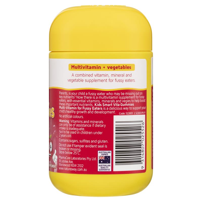 Load image into Gallery viewer, Nature's Way Kids Smart Vita Gummies Fussy Eaters 60 Pastilles
