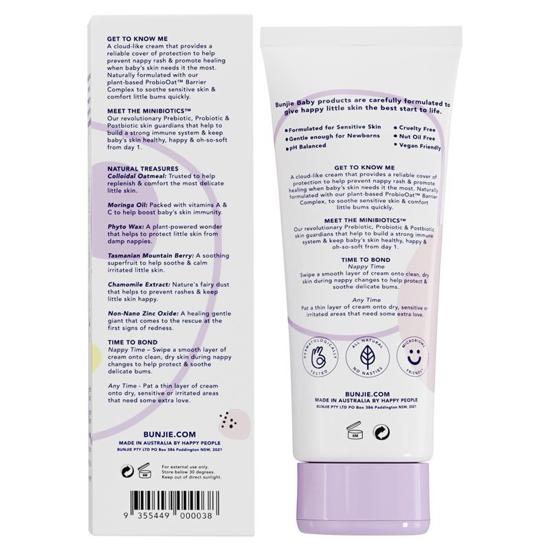 Load image into Gallery viewer, Bunjie Baby Nappy Rash And Barrier Cream 90g
