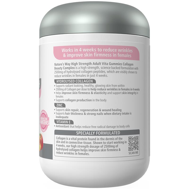 Load image into Gallery viewer, Nature's Way Adult Vita Gummies Sugar Free High Strength Collagen 110 Gummies Exclusive Size
