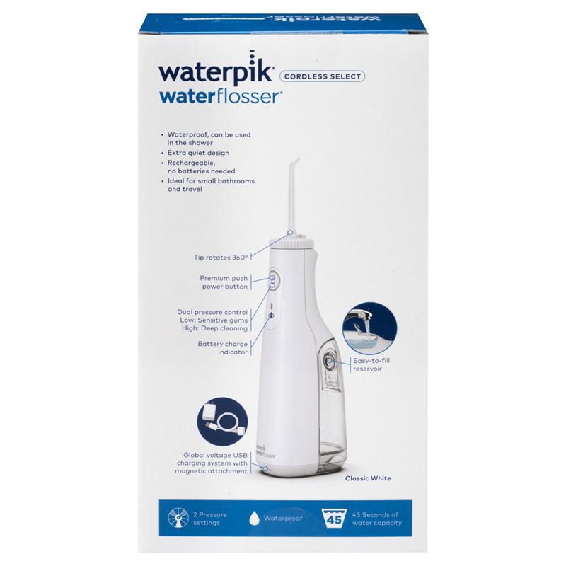 Load image into Gallery viewer, Waterpik Cordless Select Rechargeable Water Flosser White
