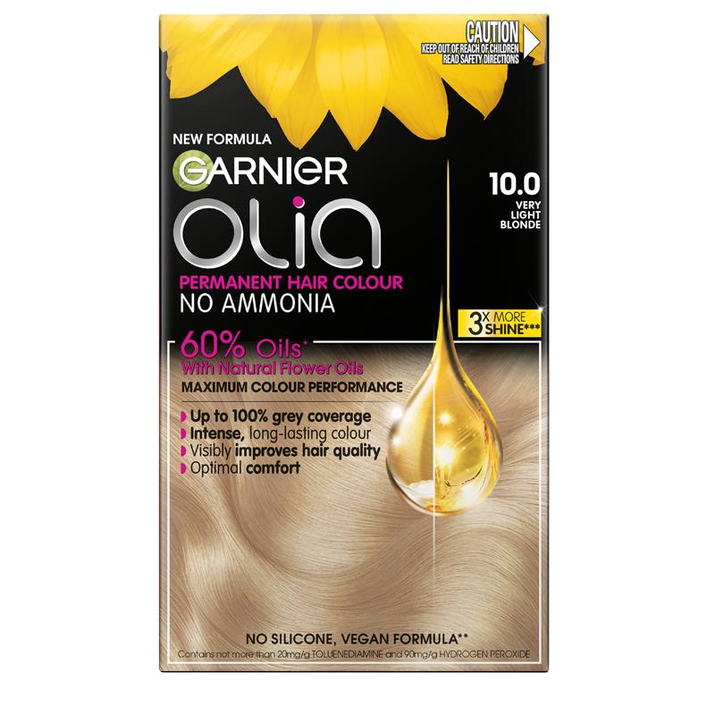 Load image into Gallery viewer, Garnier Olia 10.0 Very Light Blonde Permanent Hair Colour No Ammonia 60% Oils
