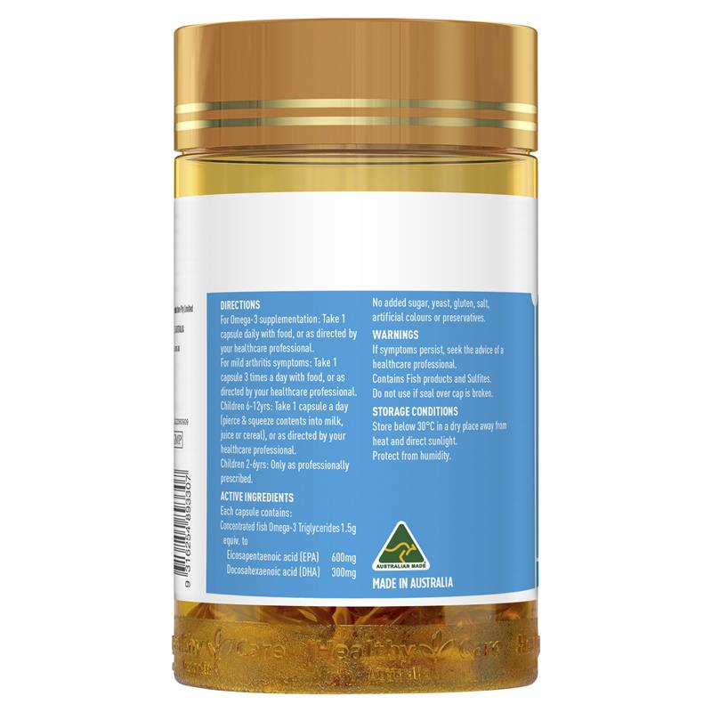 Load image into Gallery viewer, Healthy Care Triple Strength Fish Oil 150 Capsules
